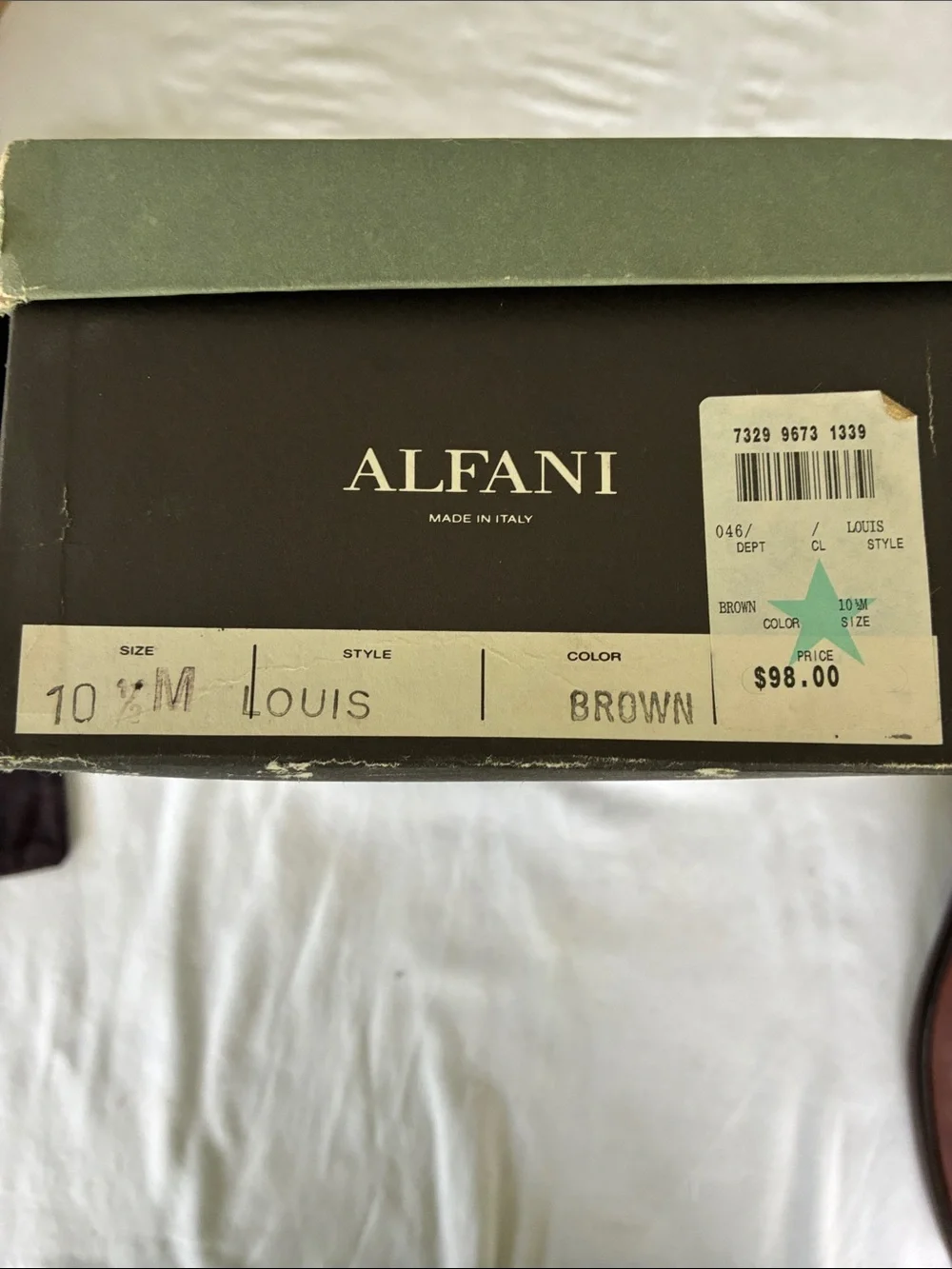 Alfani Men's Brown Single Monk Strap Leather Dress Shoes
